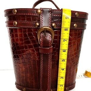 Faux crock handbag